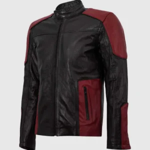 black & red cafe racer jacket