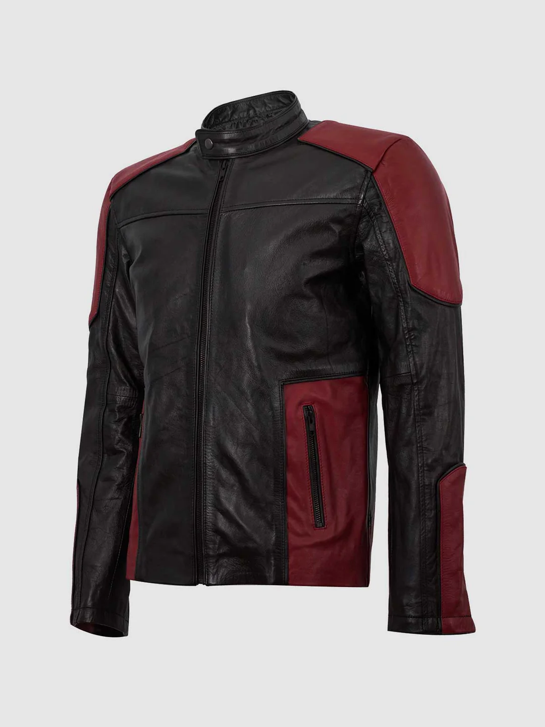 black & red cafe racer jacket black & red cafe racer jacket