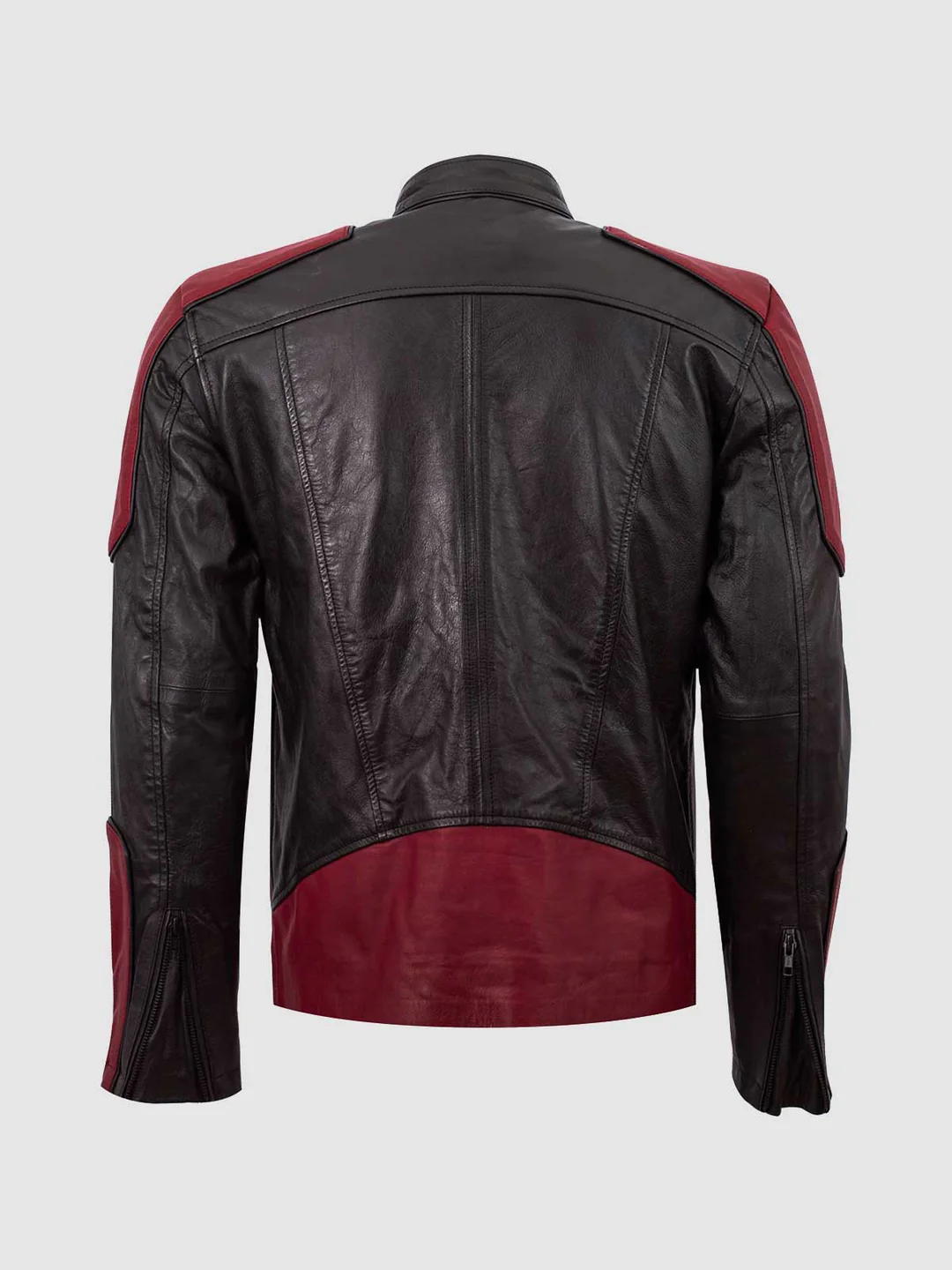 black & red cafe racer jacket black & red cafe racer jacket